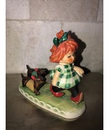 Goebel High-heeled Girl Red Hair w/ Dachshunds &quot;Putting on the Dog&quot; (App... - $825.55 MXN