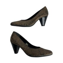 The FLEXX  Womens  Size 9 Brown Bronze Leather Classic Pumps Heels - £19.41 GBP