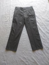 Dockers Mens 33x30 D2 Gray Pinstriped Straight Fit 100% Cotton Dress Pants - £15.78 GBP
