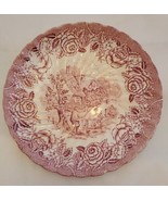 English Country Scenes British Anchor Saucer Red &amp; White England VTG Far... - £7.01 GBP