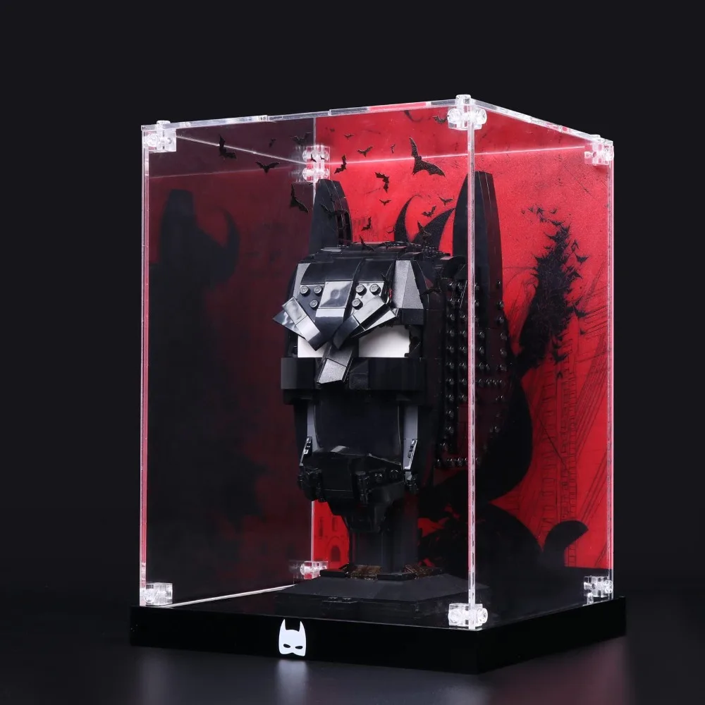 Acrylic Display Case for 76182 Helmet Dust-Proof Transparent Clear Display Box - £60.68 GBP