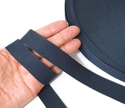 3/4&quot; /20mm wide - 5-10 yds Dark Blue near Black Polyester Tape Twill Rib... - $9.56 CAD+