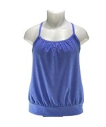 SPEEDO Top Athletic Bra Tank Blue Print Women&#39;s Size M Activewear - £9.41 GBP