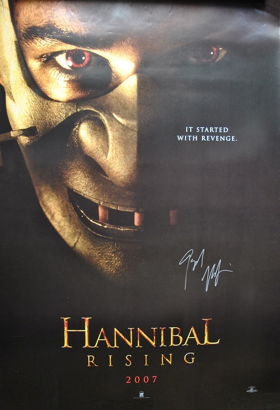 GASPARD ULLIEL SIGNED Film Poster- HANNIBAL RISING 2007  27&quot;x 40&quot; w/coa - $339.00