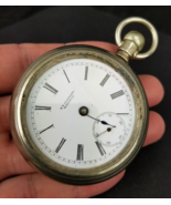 large 18s antique pocket watch &quot;NY Standard Watch Co&quot; 1899 7j Swing Out ... - $99.99