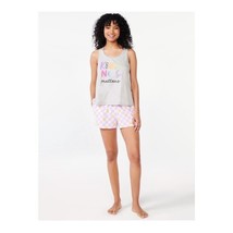 Joyspun Womens Print Tank Top and Shorts Pajama Set 2 Piece Set PlusSize 3X - £11.19 GBP