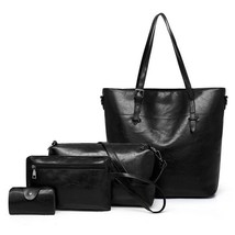 Vintage Pu Leather Women  Bag  4 Pcs Female Handbag - £63.01 GBP