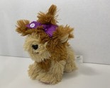Nickelodeon JoJo Siwa Bow Bow small plush 6” yorkie puppy dog purple 201... - $10.39