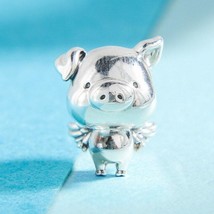2019 Autumn Collection 925 Sterling Silver Pippo the Flying Pig Charm  - £13.83 GBP