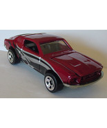 Hot Wheels 1968 Red/Maroon MUSTANG FASTBACK w/Silver/Black Flames HTF Loose - £14.04 GBP