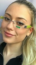 New United Colors Of Benetton Be 09503 52mm Gold Green Women&#39;s Eyeglasses Frame - £55.29 GBP