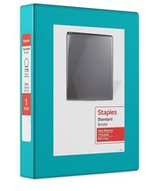 Staples Mini 1&quot; 3-Ring View Binder Periwinkle (55424/26456) - £15.63 GBP