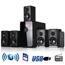 beFree 5.1 Channel Surround Home Theatre Speaker System w Remote USB Bluetooth - £82.11 GBP