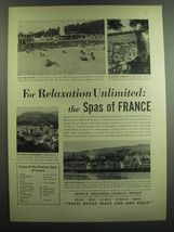 1949 French National Tourist Office Ad - For relaxation unlimited - £14.73 GBP