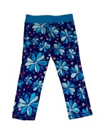 GymGo Gymboree Medium Girls 7/8 Blue Floral Capri Pants - $272.57 MXN
