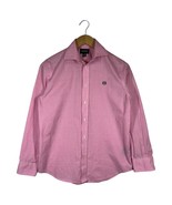 Ralph Lauren Boys 16 Button Up Long Sleeve Oxford Preppy Dress Shirt Pink - $35.19 CAD