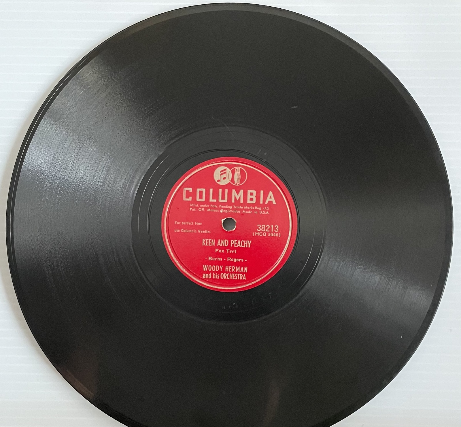 WOODY HERMAN I&#39;ve Got News For You /Keen and Peachy 78 RPM Columbia 38213 - $9.89