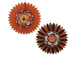 Bethan Lowe Halloween Large 23 inch Rosettes Witch Black Cats Jack O Lantern - £23.42 GBP