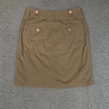 Christopher Banks Cargo Skirt Womens 4 Brown Cotton Denim Utility Dress ... - £9.60 GBP