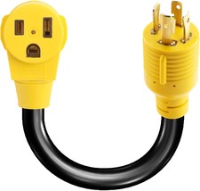 Flameweld Welder Adapter Cord, L14-30P Locking Male Plug To 6-50R Female, Ul - £31.69 GBP