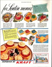 1952 Kraft PRINT AD For Catholic LENT E3 - £19.27 GBP
