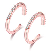 Cubic Zirconia &amp; 18K Rose Gold-Plated Embellished Ear Cuffs - £11.08 GBP