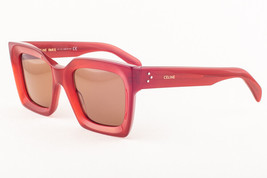 Celine CL 40130I 66J Red / Green Sunglasses CL40130I 66J 51mm - £249.83 GBP