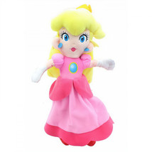 Super Mario Bros. Princess Peach 12&quot; Plush Doll Pink - £19.96 GBP