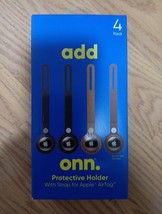 onn. Protective Holder Strap for Apple AirTag - Vegan Leather - 4 Count - $91.88 MXN
