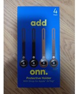 onn. Protective Holder Strap for Apple AirTag - Vegan Leather - 4 Count - $4.94