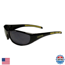 New Orleans Saints Wrap Sunglasses - 100% UVA/UVB Protection, Team Logo - $38.29