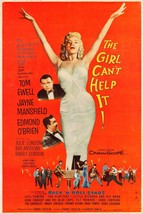 1956 The Girl Can&#39;t Help It Movie Poster 11X17 Jayne Mansfield Tom Ewell  - £8.98 GBP