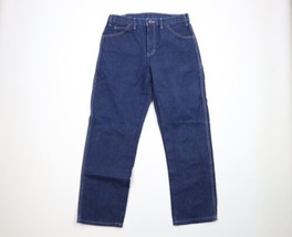 Vintage Dickies Mens 32x30 Faded Spell Out Relaxed Fit Dungaree Denim Jeans Blue - $59.35