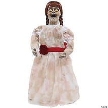 Grim Girl Doll Animated Prop 32&quot; Halloween Scary Creepy Eerie Sounds MR123157 - $84.99