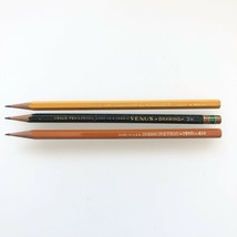 x3 Vintage Pencils Venus - 3H / Koh-I-Noor 1500 4H / Dixon Metric 1910 4H - $19.79