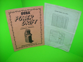 POWER DRIFT Upright Original Video Arcade Game Service Instruction Manual   - £19.75 GBP