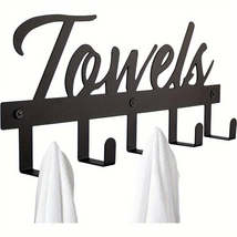 1pc Aesthetic Bathroom Towel Rack - Space-Saving, Easy-to-Install, Wall-... - £16.51 GBP