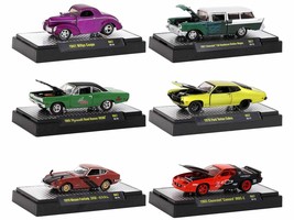 Auto Meets Set of 6 Cars IN DISPLAY CASES Release 67 Limited Edition 1/64 Diecas - £56.51 GBP