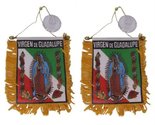 Moon Knives Wholesale Lot 3 Mexico Guadeloupe Double Sided Mini Flag 4&#39;&#39;... - $3.88