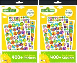 Sesame Street 400+ Fun &amp; Reward Sticker Book | 6 Sheets   (Set of 2 Pack) - £12.36 GBP