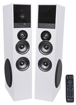 Tower Speaker Home Theater System+8&quot; Sub For LG UK6090PUA Television TV-White - £336.10 GBP