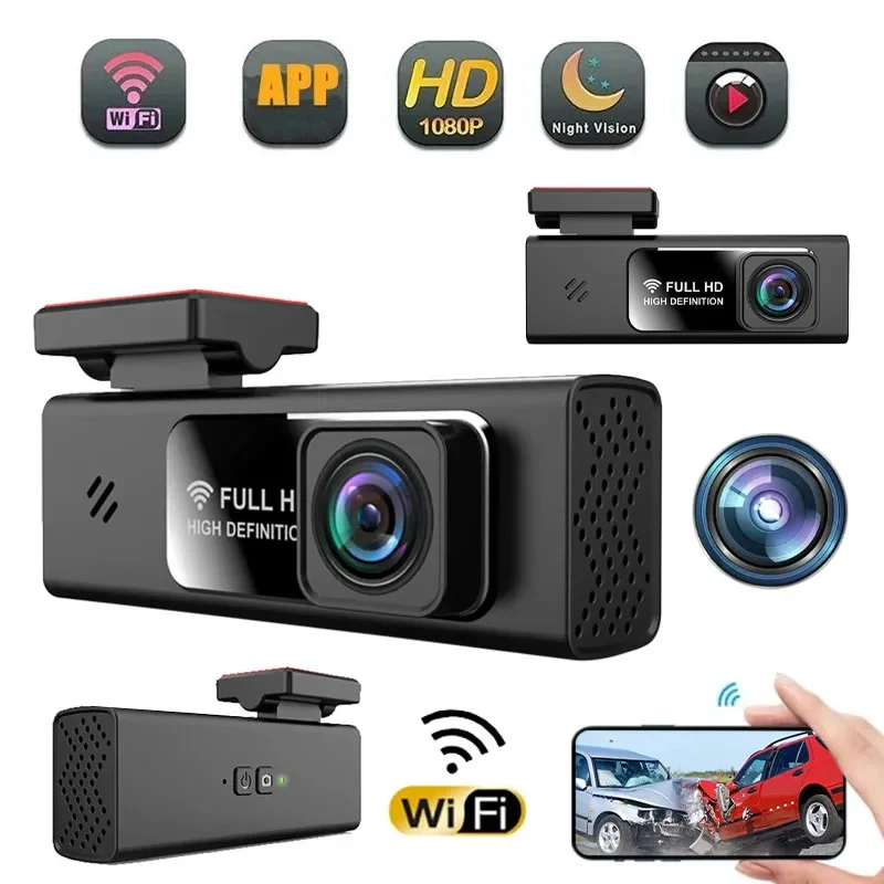 1080P Dash Cam Car DVR Camera Wireless WiFi App Dashcam Dash Camera Car Video - £42.77 GBP+