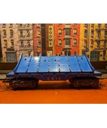 Marx Trains Used  #05594F  Plastic ERIE Tilt Log Car  Blue w/White Letter - €6,87 EUR