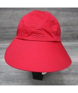 Reversible Hat Womens Adjustable Casual Red Sailboat Stripes Sun Visor B... - £17.82 GBP