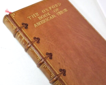 The Oxford Book of American Verse 1927 Full leather and Gilt Fine - $69.25
