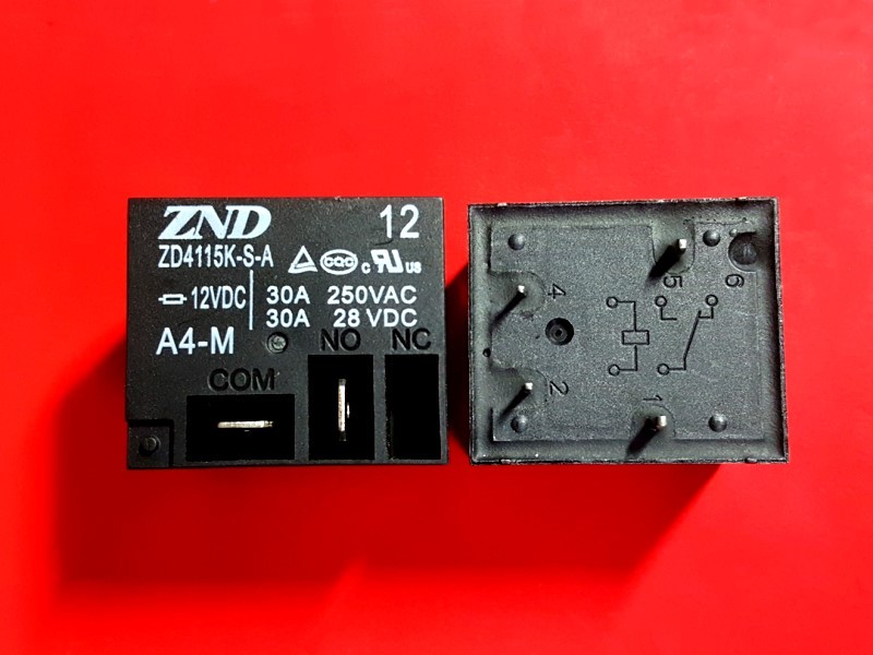 ZD4115K-S-A, 12VDC Relay, A4-M, ZND Brand New!!