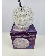 Shimmering Sphere hanging Christmas Light twinkle 7.5&quot; ball light working - £15.54 GBP