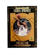 Upper Deck Latrell Sprewell Trading Card 1995 Predictor NBA POTM Warrior... - $14.99