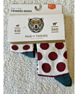 Pair of Thieves Limited Edition dot striped dad+kids casual socks-SMALL - $7.99