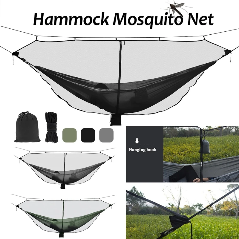 Portable Outdoor Camping Hammock Mosquito Net Foldable Separated Hanging Bed - £19.81 GBP